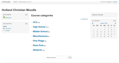 Desktop Screenshot of moodle.hollandchristian.org