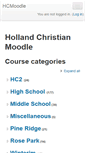Mobile Screenshot of moodle.hollandchristian.org